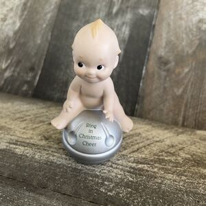 Rare 1994 Jesco Kewpie Sitting On Christmas Bell